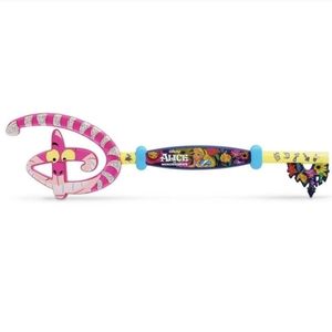 Disney Alice In Wonderland 70th Anniversary Collectible Key ~ Cheshire Cat Smile